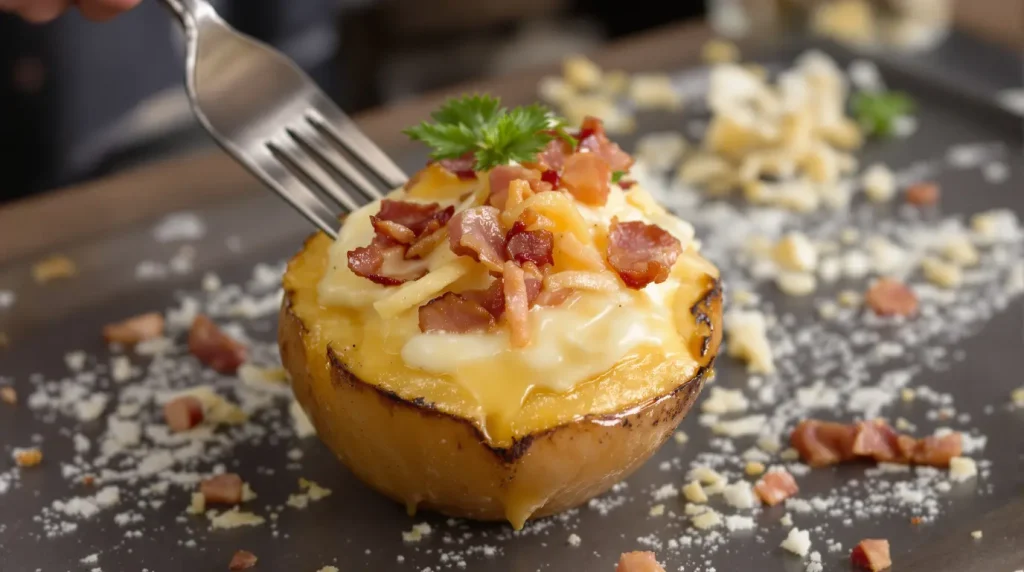 Cette pomme de terre coupée en deux et passée 30 minutes au four fait oublier tous les gratins que vous avez préparés jusqu'ici