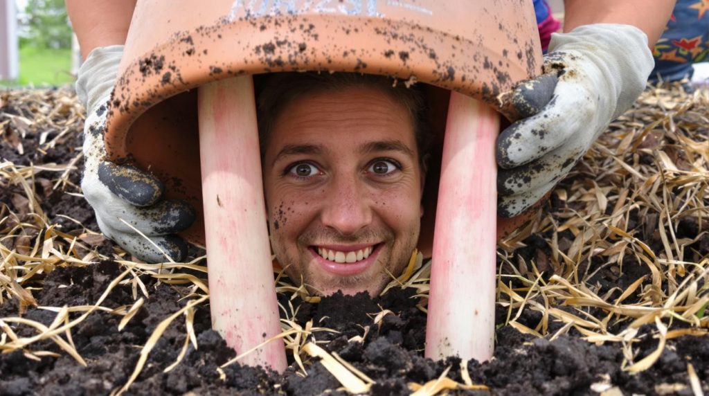 Le forçage de la rhubarbe : une méthode simple pour obtenir des tiges précoces et savoureuses