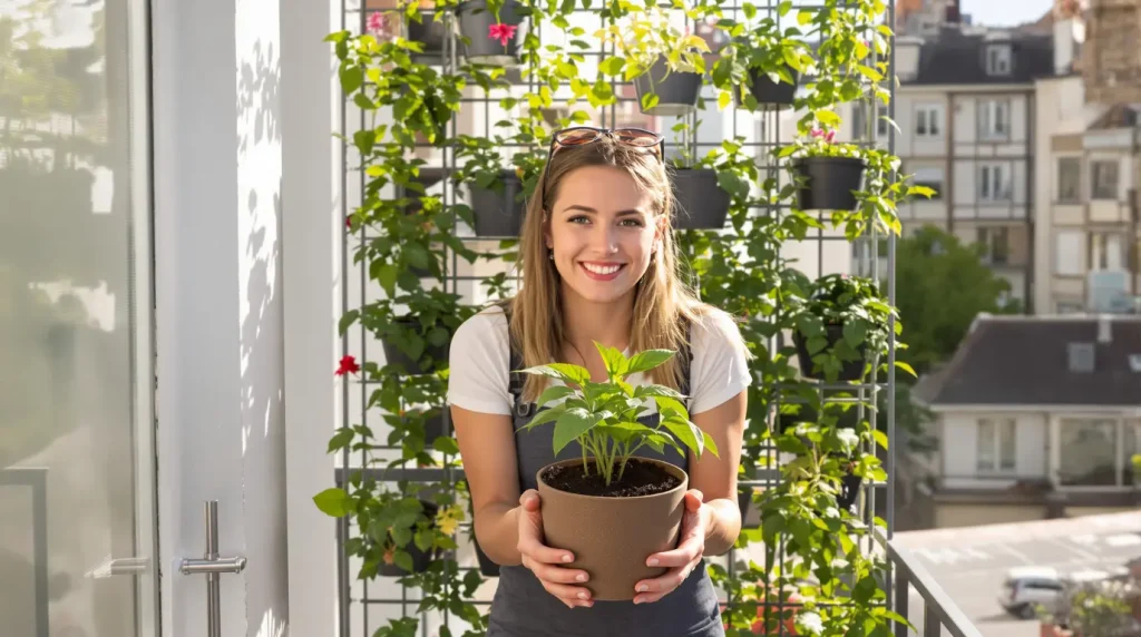 Aménager un potager vertical durable pour optimiser un petit espace (balcon, cour, jardin étroit) !