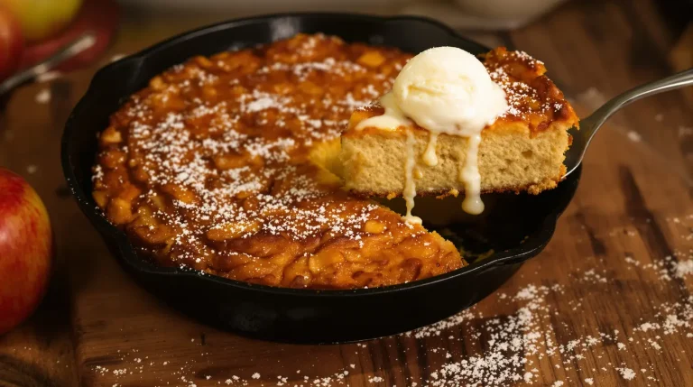 Ce gâteau aux pommes sans four te sauvera (prêt en 10 min à la poêle)