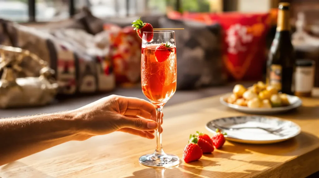 J'ai ajouté un fruit de saison à mon French 75 au champagne : depuis, personne ne commande plus rien à mes apéros