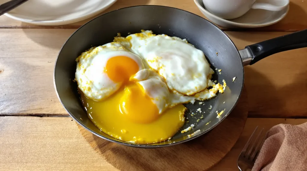 J’ai troqué l’huile et le beurre dans mes œufs frits : un plat plus léger mais tout aussi gourmand