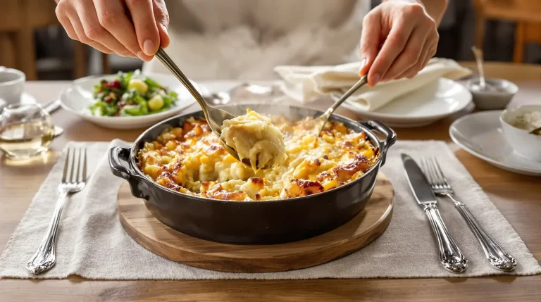 « Je le prépare la veille et il est encore meilleur réchauffé » : la recette facile du hachis parmentier poulet-poireaux qui ne sèche jamais